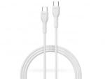 DEVIA Kintone USB- - USB-C adat- és töltőkábel 1m fehér (ST379550)