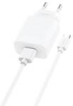 FONENG EU28 hálózati töltő + USB-A - USB-C kábel fehér (EU28 Type-C)