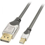 Lindy Kijelző csatlakozó Csatlakozókábel [1x DisplayPort dugó - 1x Mini DisplayPort dugó] 0.50 m Szürke (36310)