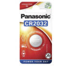 Panasonic gombelem (CR2032, 3V, lítium) 1db /csomag (CR2032-1B-PAN / CR-2032EL/1B)