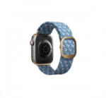 Uniq Aspen Designer Edition fonott szíj Apple Watch 38/40/41mm, kék (UNIQ-41MM-ASPDECBLU) - aqua