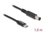 Delock Laptop töltőkábel USB Type-C apa - Dell 7, 4 x 5, 0 mm apa (87975) (87975) - aqua