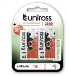 Uniross AA/ceruza 1, 2V 2500mAh Ni-MH HYBRIO akkumulátor 4db/bliszter (UH4AA2500) (UH4AA2500) - aqua