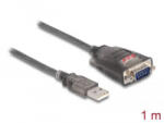 Delock USB 2.0 Type-A - 1 x Serial RS-232 D-Sub 9 pin apa adapter 1m (61400) (61400)