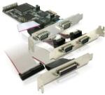 Delock DL89177 PCI Express kártya -> 4 db soros port + 1 db párhuzamos port