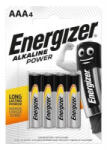 Energizer Alkaline Power AAA mini ceruzaelem (4db/csomag) (E300132607/E300132603) (E300132607/E300132603) - aqua