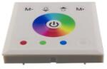 OPTONICA LED dimmer fali fehér üvegpanel RGB szalaghoz érintő vezérléssel (AC6319) (AC6319) - aqua