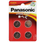 Panasonic gombelem (CR2016EL / 4B, 3V, lítium) 4db / csomag (CR2016EL-4B) (CR2016EL-4B)