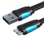 Vention USB 3.0 A - Micro-B lapos kábel 1m fekete (VAS-A12-B100)