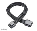 Akasa FLEXA P8 8pin ATX hosszíbító tápkábel 30cm (AK-CBPW08-40BK)