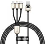 Baseus Year of the Tiger 3 az 1-ben USB-kábel, USB-Micro USB, USB-C, Lightning, 3.5A, 1.2m, fekete (CASX010001)