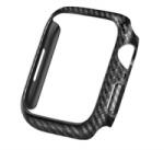 gigapack Műanyag keret (BUMPER, ütésálló, karbon minta) FEKETE [Apple Watch Series 7 41mm]