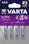 VARTA Ultra Lithium AAA elem (4db/csomag) (6103301404)