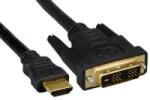  HDMI-DVI összekötő monitor kábel 3m aranyozott