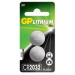 GP Batteries 3V CR Lithium elem CR-2032 (2db/csomag) (GPCR2032-BL2)