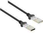 Renkforce USB 2.0 csatlakozókábel, 1x USB 2.0 dugó A - 1x USB 2.0 dugó A, 1 m, fekete, aranyozott, renkforce - aqua