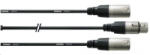 Cordial CFY 0, 3 FMM XLR Y-adapter