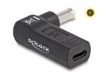 Delock Laptop töltőkábel adapter USB Type-C anya - Samsung 5, 5 x 3, 0 mm apa 90 fokban hajlított (60013) (60013) - aqua