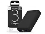 Juice ECO 3 Charge 2x USB-A - USB-C - Micro USB Power Bank 10000mAh fekete (JU194730)