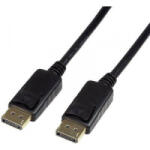 LogiLink Kijelző csatlakozó Csatlakozókábel [1x DisplayPort dugó - 1x DisplayPort dugó] 5.00 m Fekete