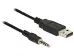 Delock USB TTL apa -> 3, 5mm 4tűs sztereó jack apa kábel 1, 8m (83779) (83779)
