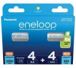 Panasonic Eneloop 1.2V AA/AAA 2000/800mAh akku (4+4db) (BK-KJMCDE44E) (BK-KJMCDE44E) - aqua