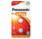 Panasonic alkáli-mangán LR44 gombelem (2db/csomag) (LR-44EL/2B) (LR-44EL/2B) - aqua