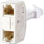 METZ CONNECT RJ45 Hálózat CAT 5 [2x RJ45 alj - 1x RJ45 dugó] 0 m Ezüst BTR Netcom 130548-03-E (130548-03-E)