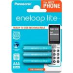 Panasonic Eneloop Lite 1.2V AAA 550mAh akku (3db) /BK-4LCCE/3DE/ Ready to use (BK-4LCCE/3DE) - aqua