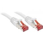 Lindy RJ45 Hálózat Csatlakozókábel CAT 6 S/FTP 2.00 m Fehér Védővel LINDY