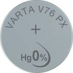 VARTA V 76 PX gombelem, ezüstoxid, 1, 55V, 160 mAh, Varta 357, 303, V13GS, SR44W, SR44, SR1154, D357, RW42, 228, J, 280-62 (4075101401)