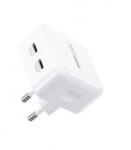 REMAX Fiyeo 2xUSB-C 35W hálózati töltő fehér (RP-U87) (RP-U87) - aqua