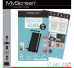 MyScreen DIAMOND GLASS EDGE képernyővédő üveg (3D full cover, íves, karcálló, 0.33 mm, 9H) FEKETE [Apple iPhone 6S 4.7]
