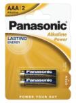 Panasonic 1.5V Alkáli AAA ceruza elem Alkaline Power (2db / csomag) (LR03APB/2BP) (LR03APB/2BP)