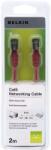 Belkin Patch kábel UTP Cat-6 2m piros (A3L980CP02MRDHS) (A3L980CP02MRDHS)