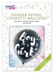 Pukka Pad Boy or a Girl léggömb konfettivel 91cm (PTY557) (PTY557) - aqua
