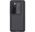 Nillkin CAMSHIELD PRO műanyag telefonvédő (szilikon keret, közepesen ütésálló, kamera védelem, csíkos minta) FEKETE [Xiaomi Mi 10 Ultra]