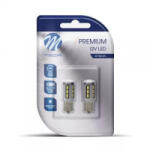 m-tech BA15S 18xSMD5730 SMD Can-Bus fehér színű izzó (pár) (72LB355W) (72LB355W)