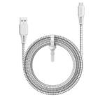 JOYROOM adatkábel és töltő (USB - Type-C, gyorstöltés támogatás, cipőfűző minta, 200cm) FEHÉR (T-507_W) (T-507_W)