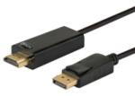 SAVIO CL-56 Displayport apa - HDMI apa kábel 1.5m (CL-56)