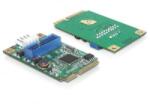 Delock Mini PCIe -> USB3.0 adapter kártya (95234) (95234) - aqua