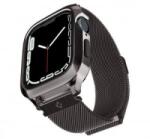 Spigen Metal Fit Pro Apple Watch 8/7 45mm fém szíj tokkal grafit fekete (ACS04585) (ACS04585)