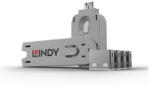 Lindy USB biztonsági dugó, és kulcs fehér (4db dugó + kulcs) (40454)
