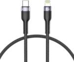 Tech-Protect UltraBoost 2 Lightning / USB-C PD kábel 30W 3A 0, 25m - fekete
