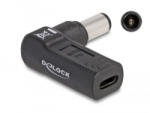 Delock notebook töltő adapter USB-C anya -> DELL 7, 4 x 5, 0 mm apa hajlított (60008) (60008)