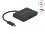 Delock USB-C -> HDMI + USB-A + USB-C PD adapter (64091) (64091)