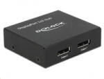 Delock Displayport 1.2-es elosztó 1 x Displayport-bemenet > 2 x Displayport-kimenet 4K (87691) - aqua