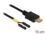 Delock USB-C apa > 2 x tüskesori csatlakozó anya 10 cm (85394) (85394)