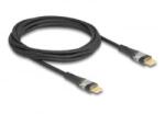 Delock USB 2.0 USB Type-C adat és töltő kábel 2m fekete (80764) (80764)
