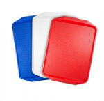  Műanyag szögletes tálca 43x28cm piros (1605MUA002) (E1605MUA002)